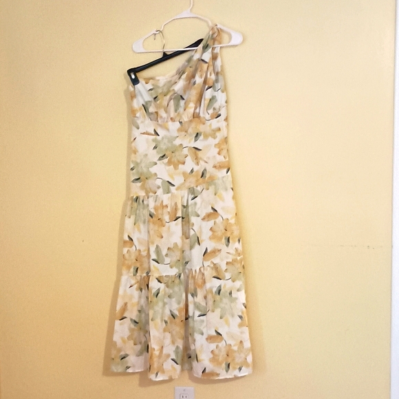 One Shoulder Floral Maxi Dress - Picture 1 of 6